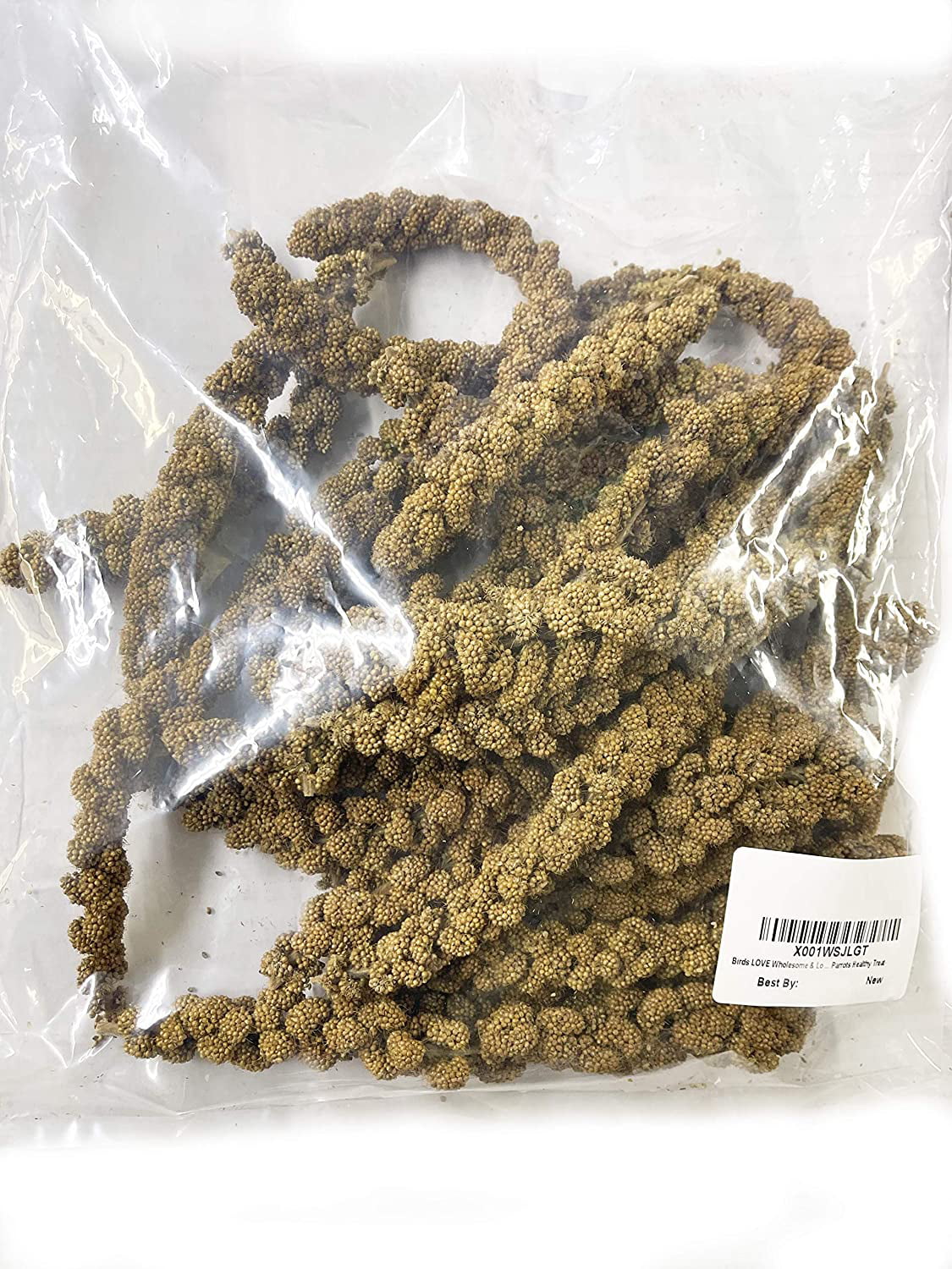 Birds LOVE Wholesome & Lovely Spray Millet Non_GMO for Birds Cockatiel Lovebird Parakeet Finch Canary All Parrots Healthy Treat - 1LB