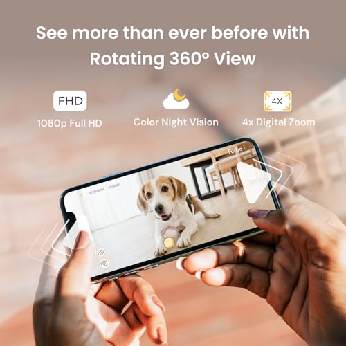 Furbo 360° Cat Camera - Unlock Camera & Smart Features w/Paid Plan: Home Security & Pet Safety Alerts, Rotating Treat Dispenser w/Speaker, Smart Cam w/Phone App (Subscription Required, 3mo Minimum)