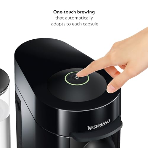 Nespresso Vertuo Plus Coffee and Espresso Maker by De'Longhi, Grey with Aeroccino Milk Frother