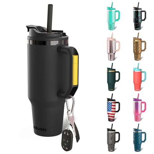 Frost Buddy Thicc Buddy - 40 oz Stainless Steel Vacuum Insulated Tumbler with Lid and Straw for Water - Travel Mug Cupholder Friendly - Gifts for Women Men Him Her (Northern Lights)