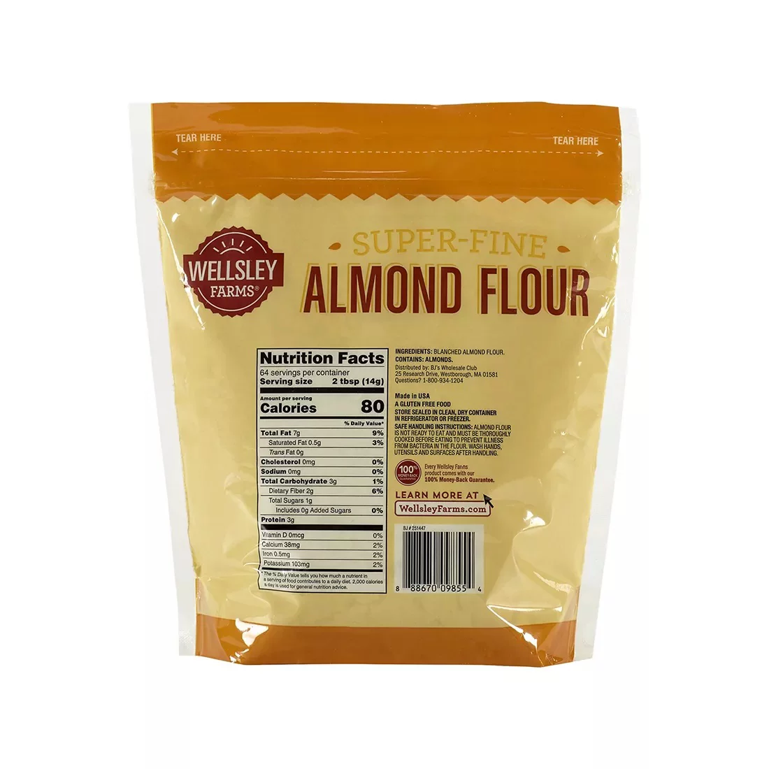 Wellsley Farms Almond Flour, 2 lbs.