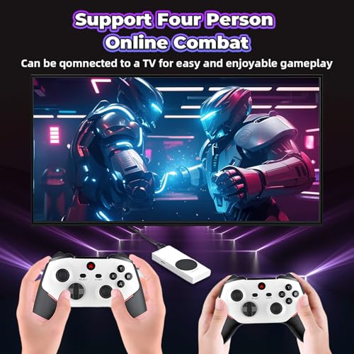 M88 Retro Game Console Retro Game Stick,20000+ Video Games,30+ Emulators,Support 4-Player Online Battles,4K HDMI Arcade Gaming Console with Dual 3D Rocker Plug and Play Emulator Console for TV (128G)