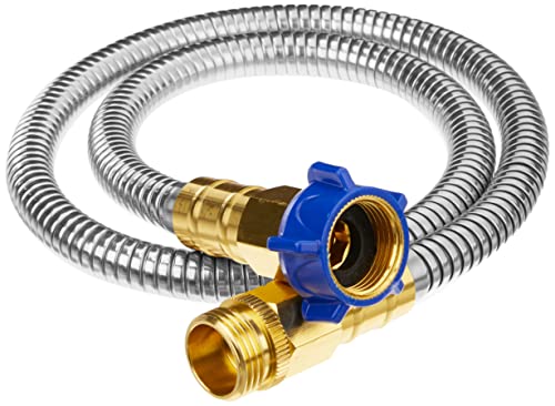 Tardigrade Metal Garden Hose 50 FT, Heavy Duty 304 Stainless Steel Water Hoses, Unmatched Durability, Flexible, No Kink & Tangle, Lightweight, Pet & Rust Proof for Outdoor Lawn Yard