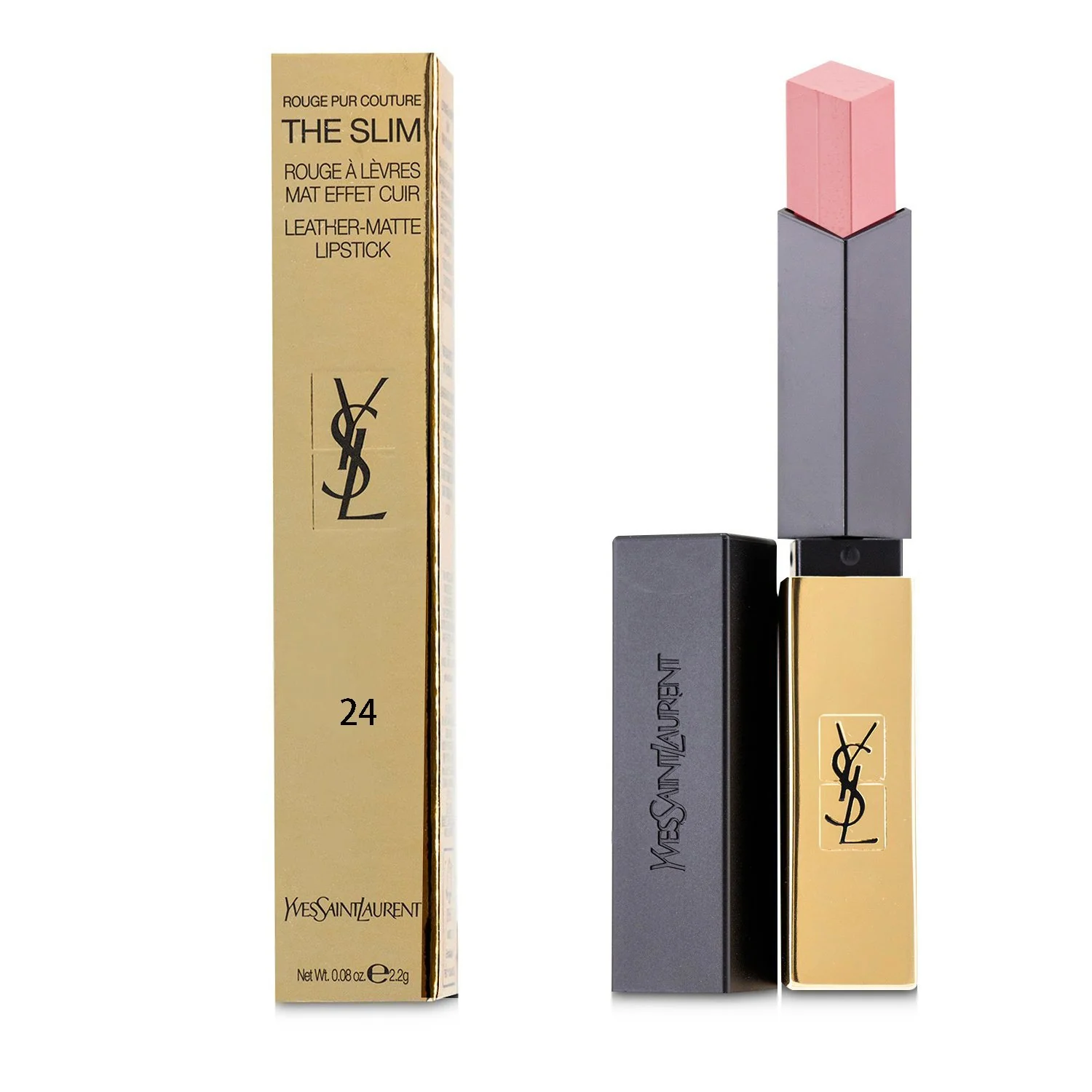 Yves Saint Laurent Rouge Pur Couture The Slim Leather Matte Lipstick - # 32 Rouge Rage  2.2g/0.08oz
