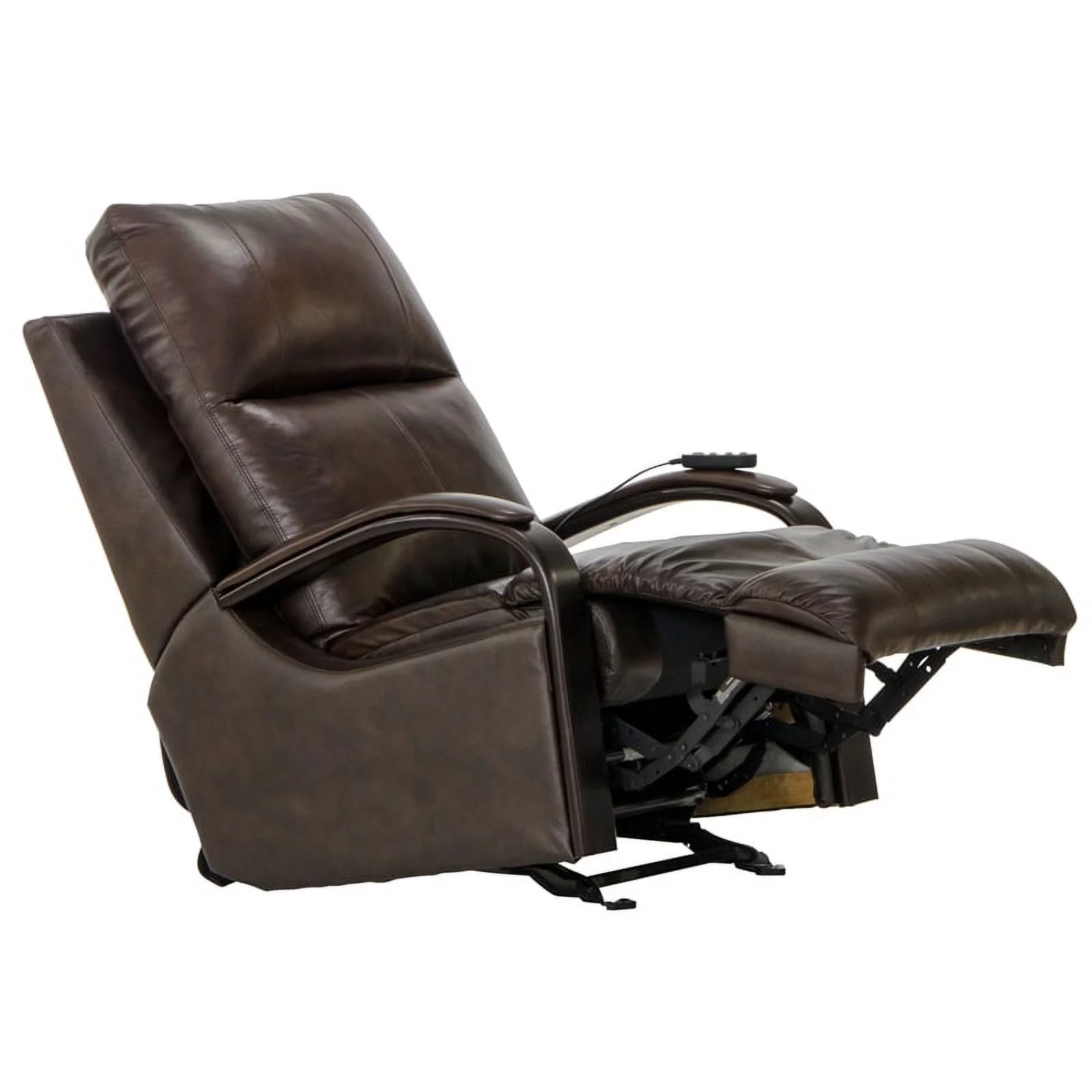 Conway Power Recliner with Heat & Massage in Brown Top Grain Italian Leather