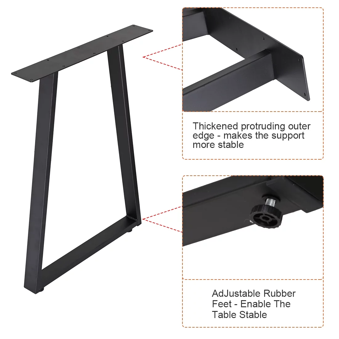 RokiaTek Metal Table Legs 28