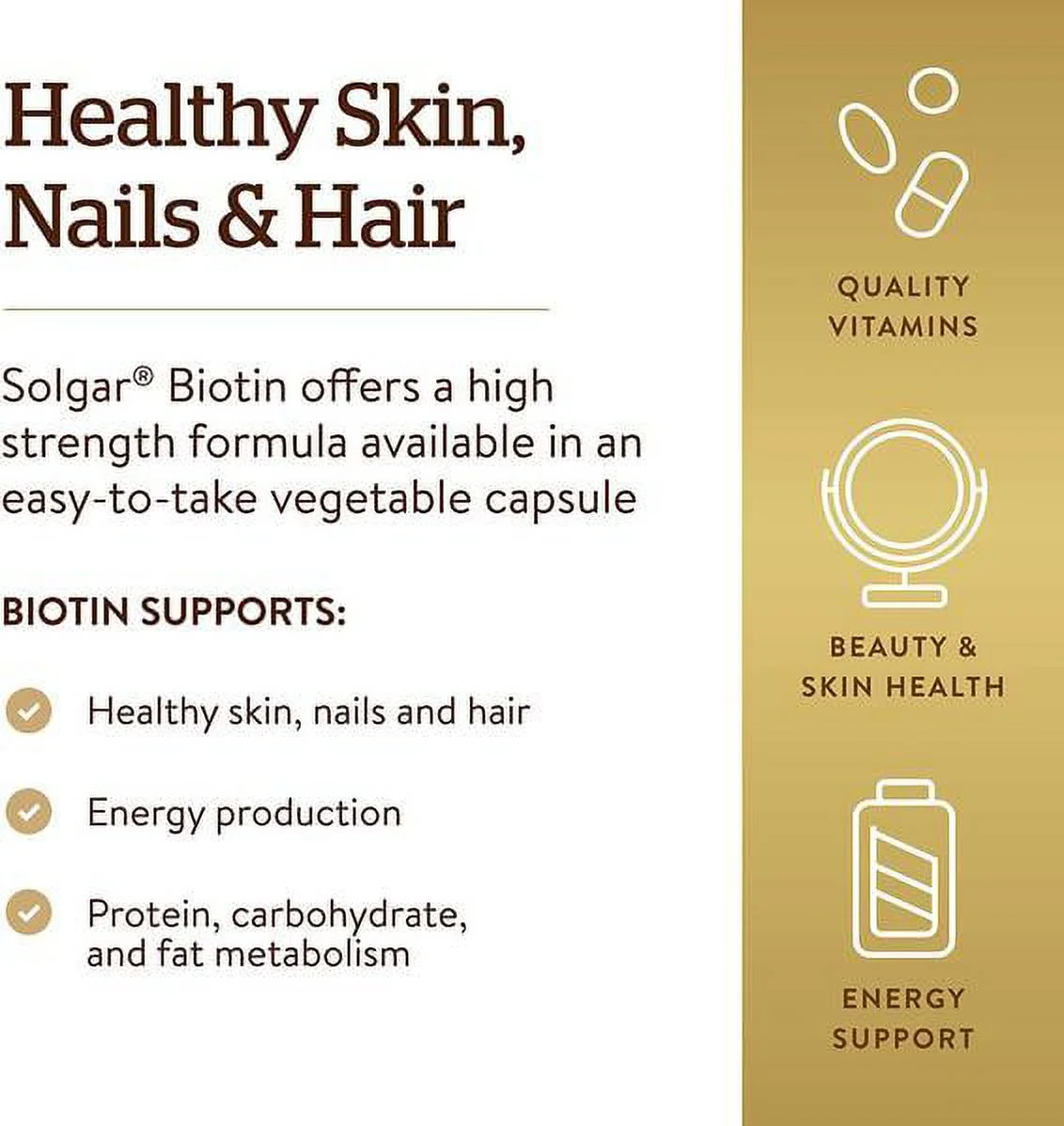 Solgar - Biotin 1000 mcg, 250 Vegetable Capsules - 2 Packs