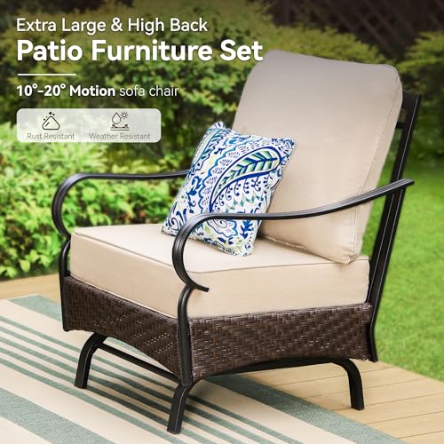 GREEN PARTY Extra Large Outdoor Patio Furniture Set with 56