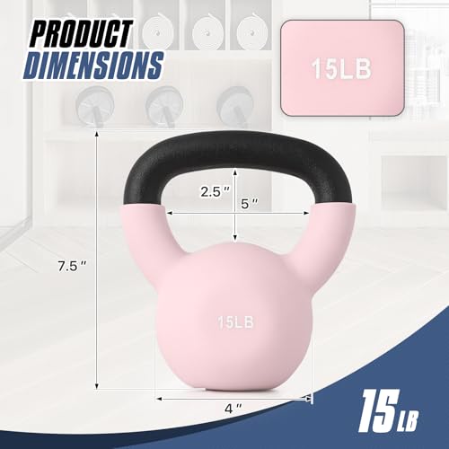 MADOG Neoprene Coated Kettlebells, Strength Training Hand Weights