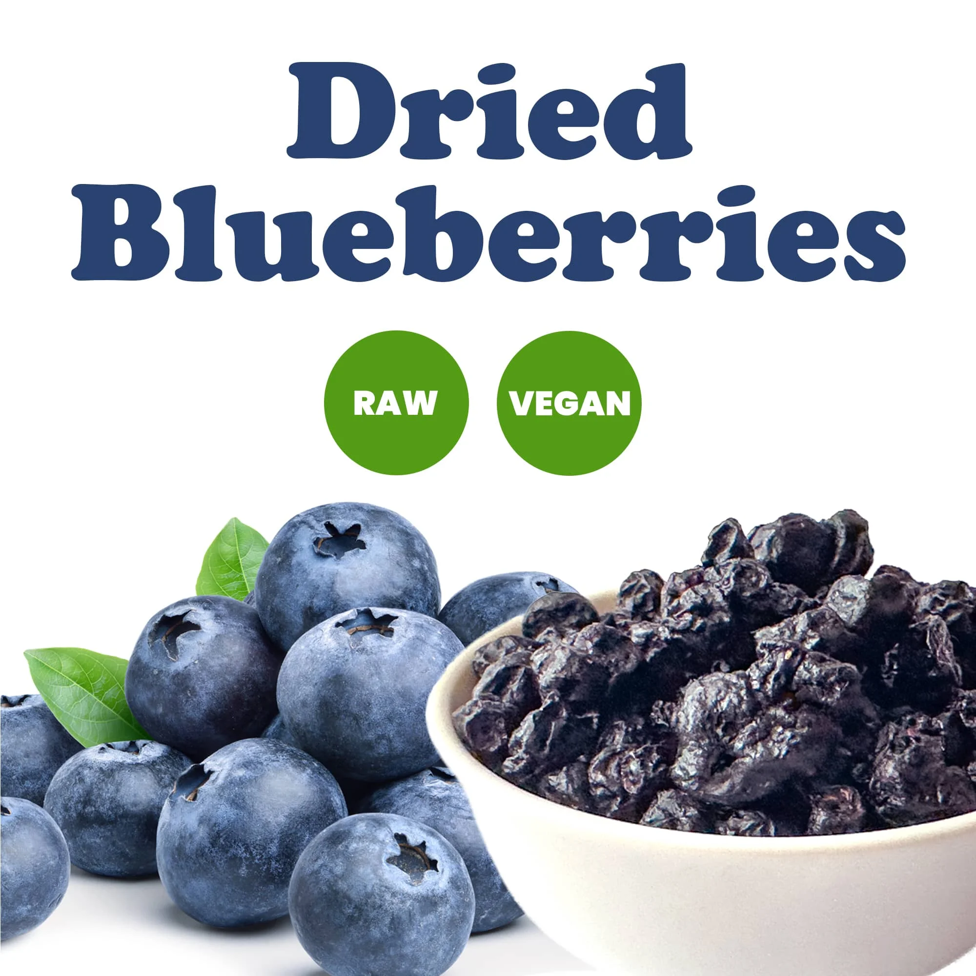 Dried Blueberries, 16 Pounds – Whole Berries, Lightly Sweetened, and Coated with Sunflower Oil, Kosher, Vegan, Unsulfured, Bulk