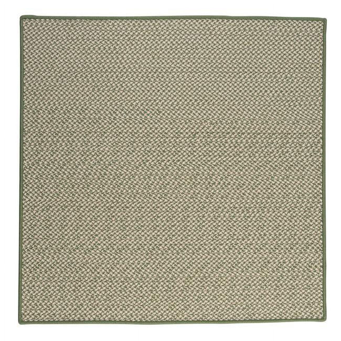 Colonial Mills OT68 9 x 9 ft. Outdoor Houndstooth Tweed Square Area Rug - Green