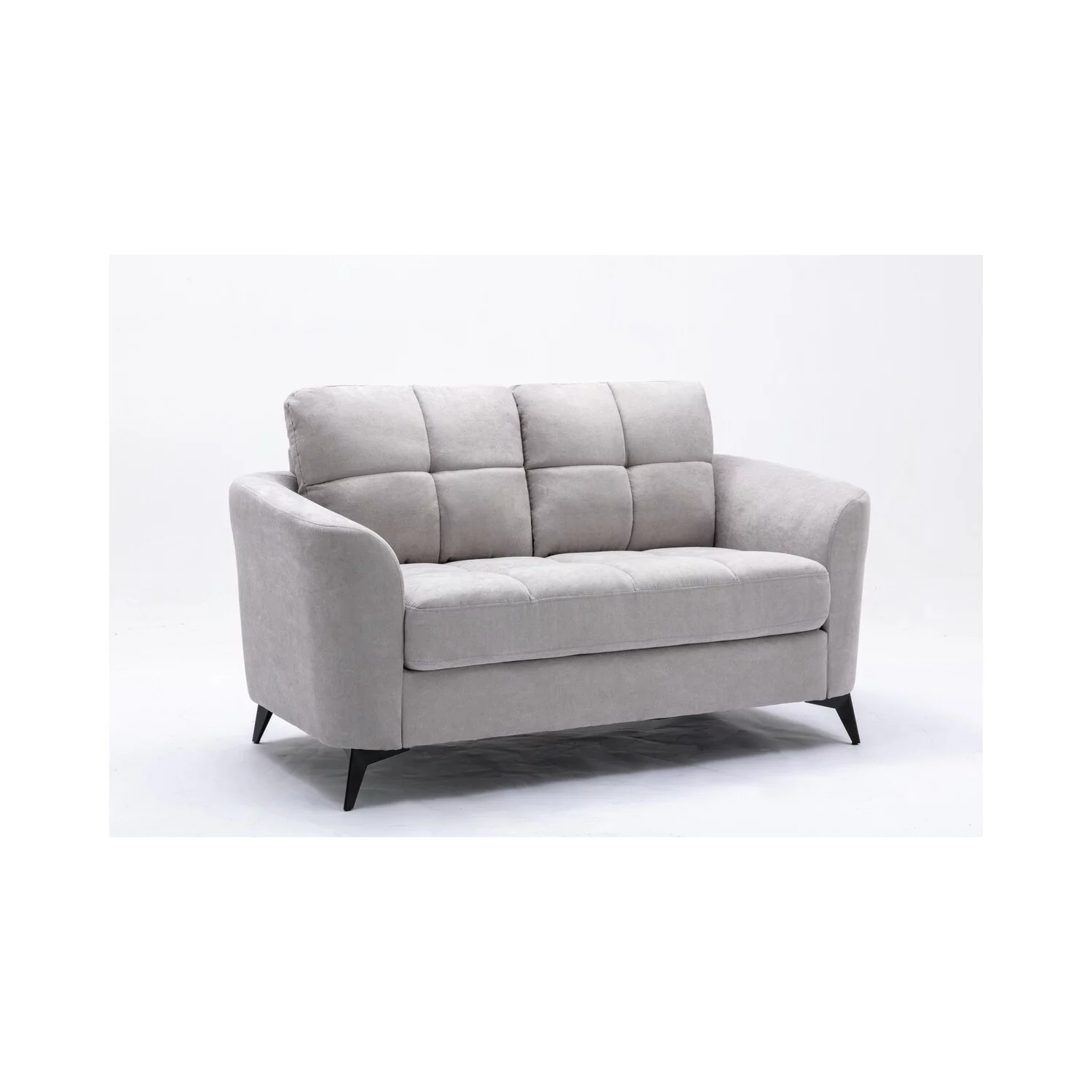 Lilola Home Callie Linen Fabric Sofa Loveseat Living Room Set