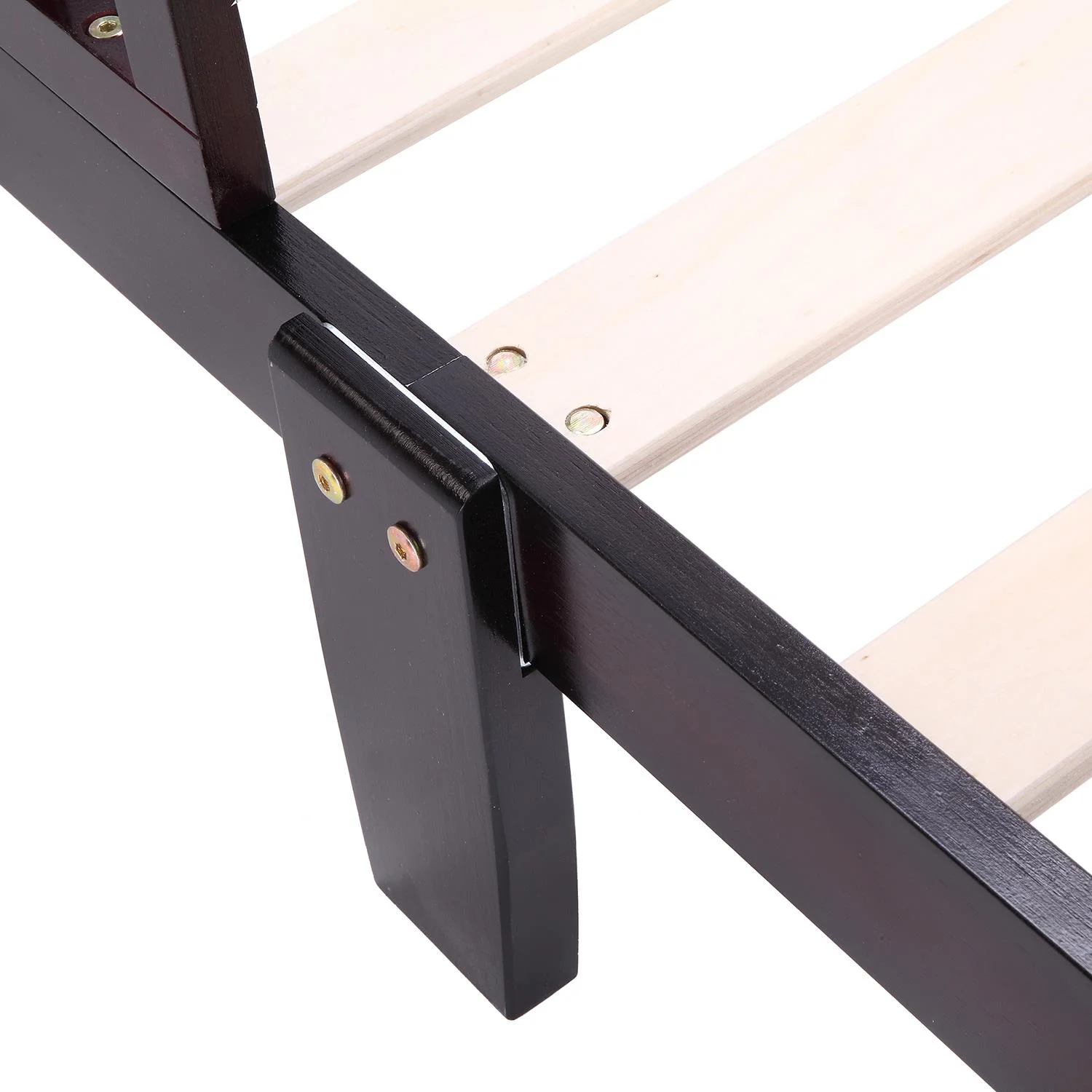 UBesGoo Toddler Bed, Wood Kids Bedframe Children Classic Sleeping Bedroom Furniture w/Safety Rail Fence (Cherry)