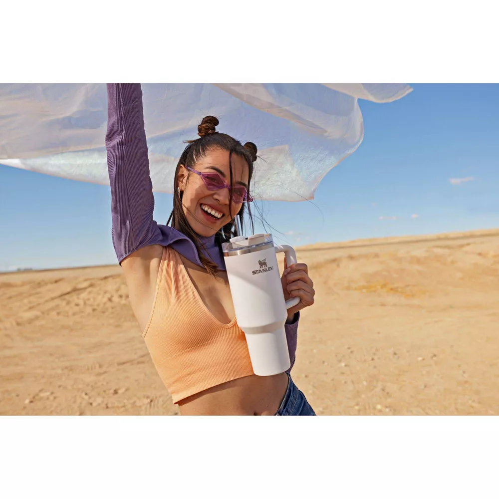 Stanley Adventure Quencher H2.0 Flowstate 40oz Stainless Steel Tumbler-Brilliant White