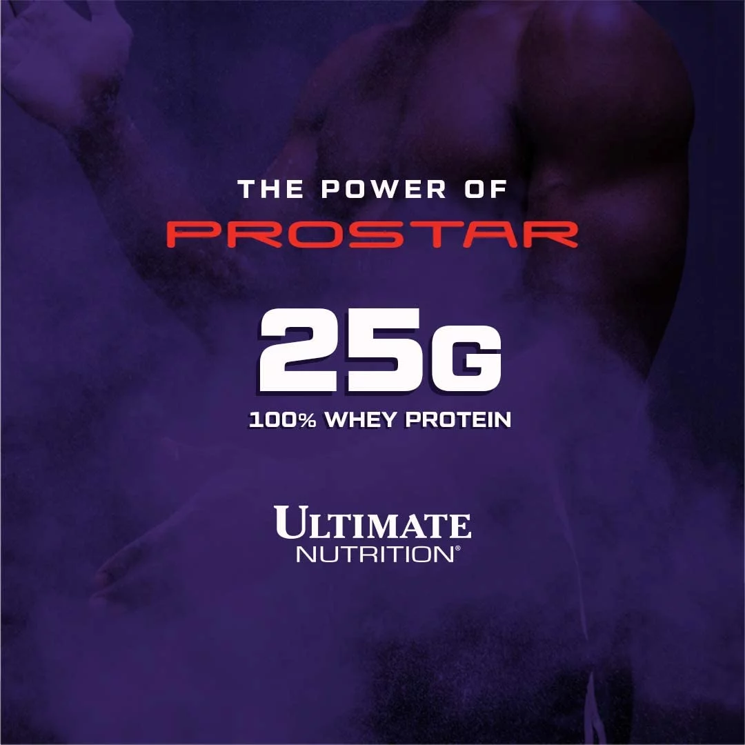 Ultimate Nutrition Prostar 100% Whey Protein Powder - Low Carb and Keto Friendly, Vanilla, 1 Pound