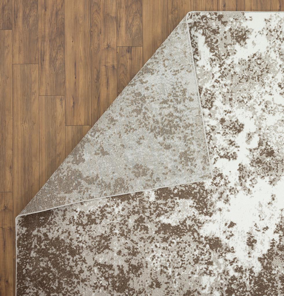 Luxe Weavers Modern Abstract Coastal Brown 5'2