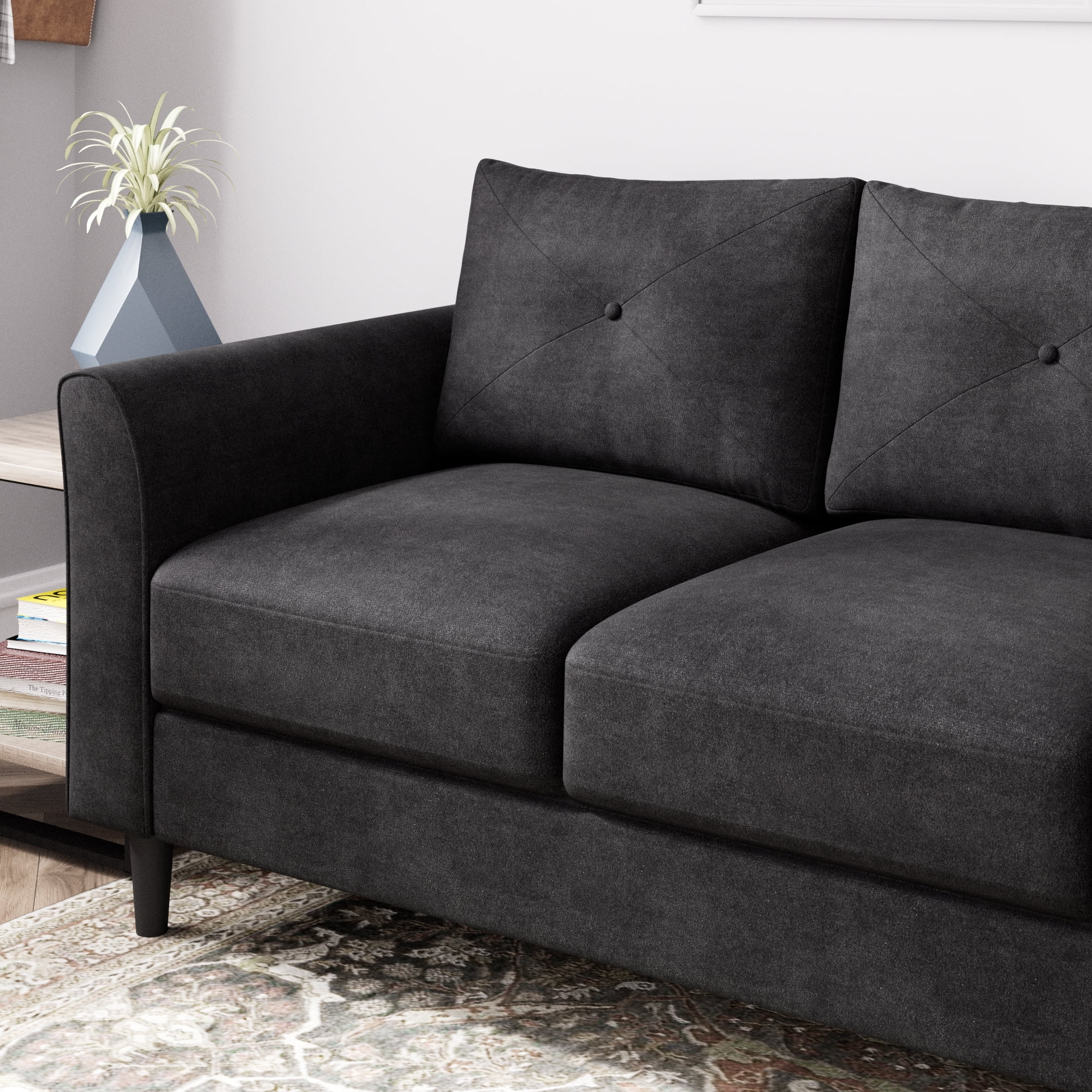 Zinus Hayes Sofa Couch, Black