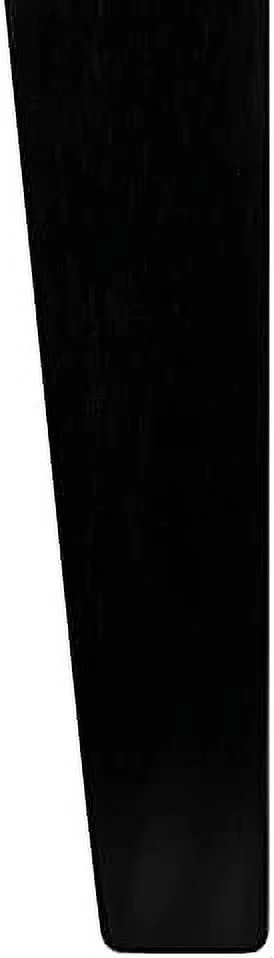 Home Collection Miliano Matte Black Drop End Leaf Dining Room Table DTB1404A, 0