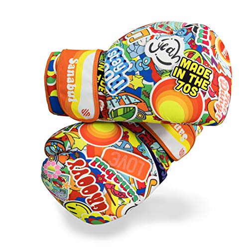 Sanabul Sticker Bomb Adult Boxing Gloves Kickboxing MMA training Punching Heavy Bag