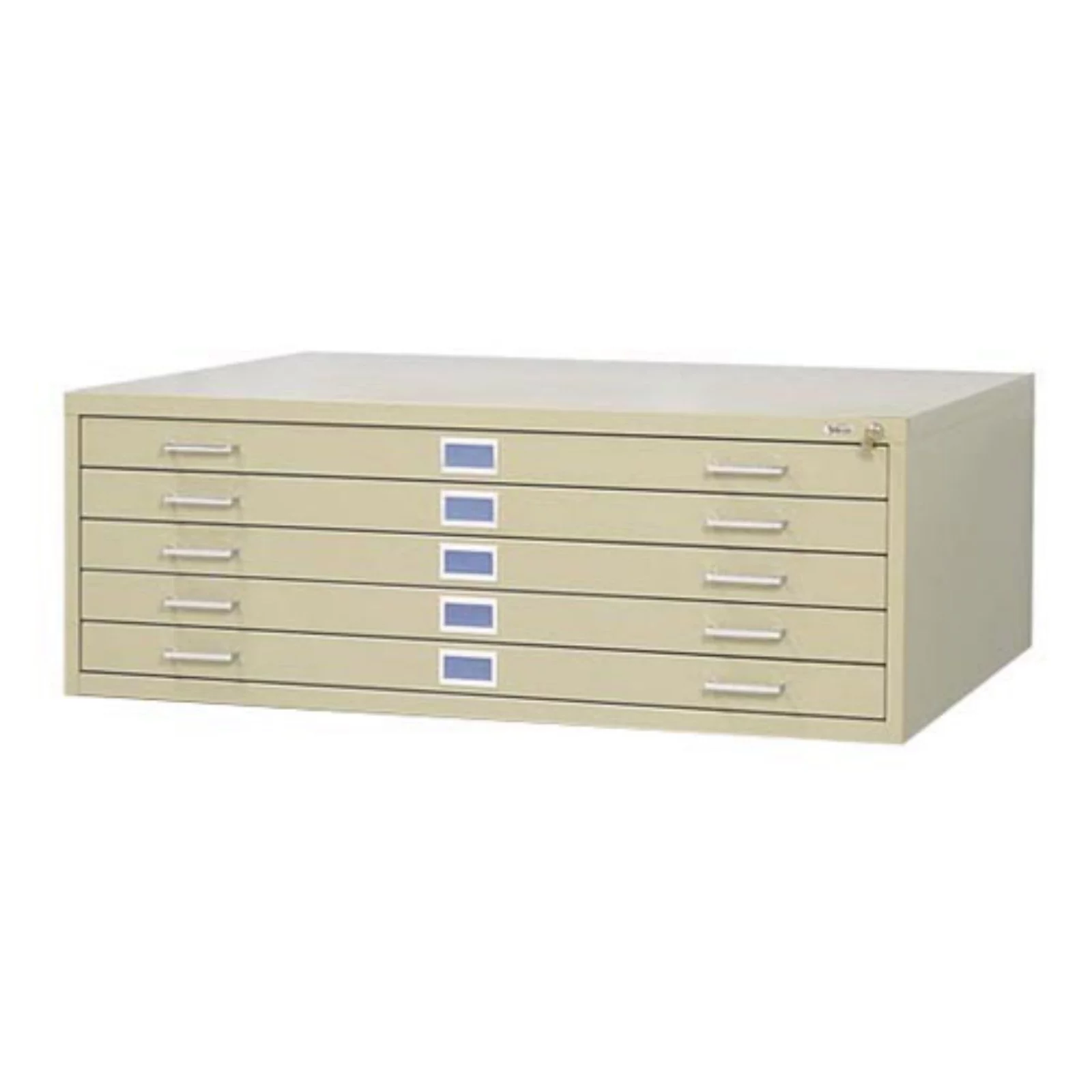 Safco 5 Drawer Metal Flat Files Cabinet for 24