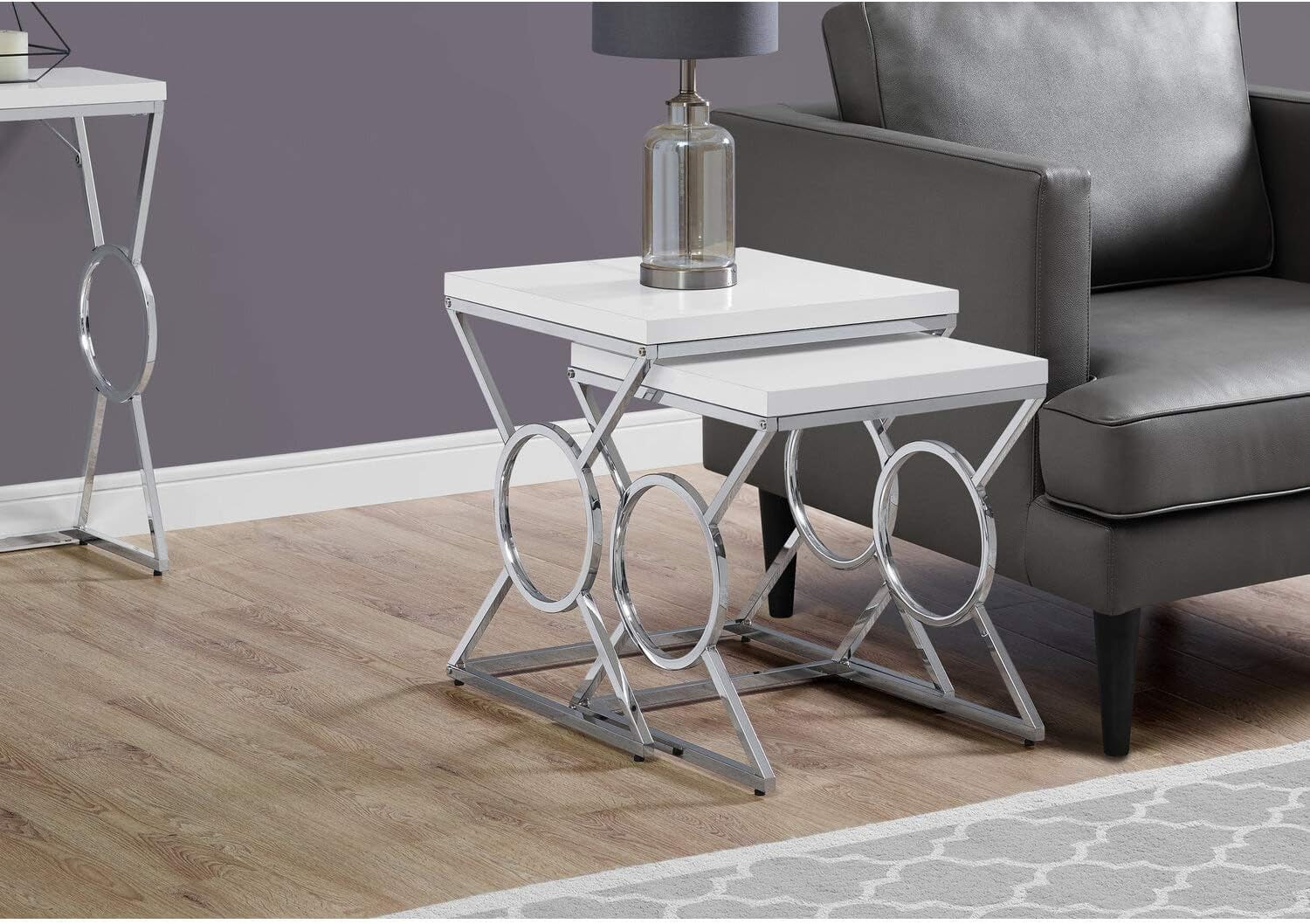 I NESTING TABLE, WHITE
