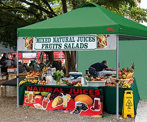 MASTERCANOPY Durable Pop-up Canopy Tent with 1 Sidewall (10'x10',White)