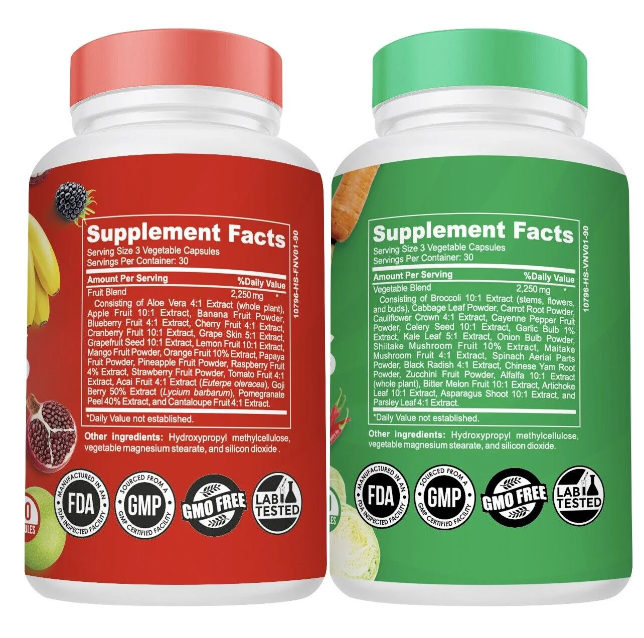 Fruits and Veggies Supplement Balance Of Daily Nature 180PCS