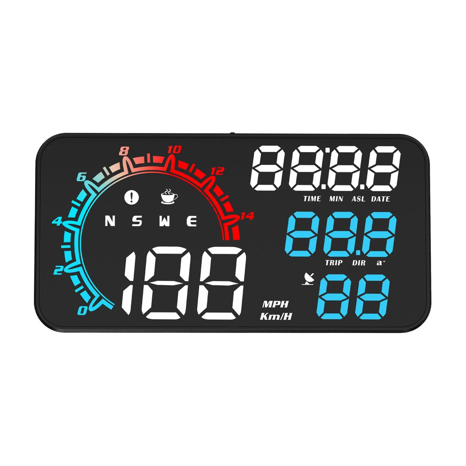 Head up Display for Car HUD Car Universal Speed km/H  Car Accessories USB Interface Mileage Measurement colorful