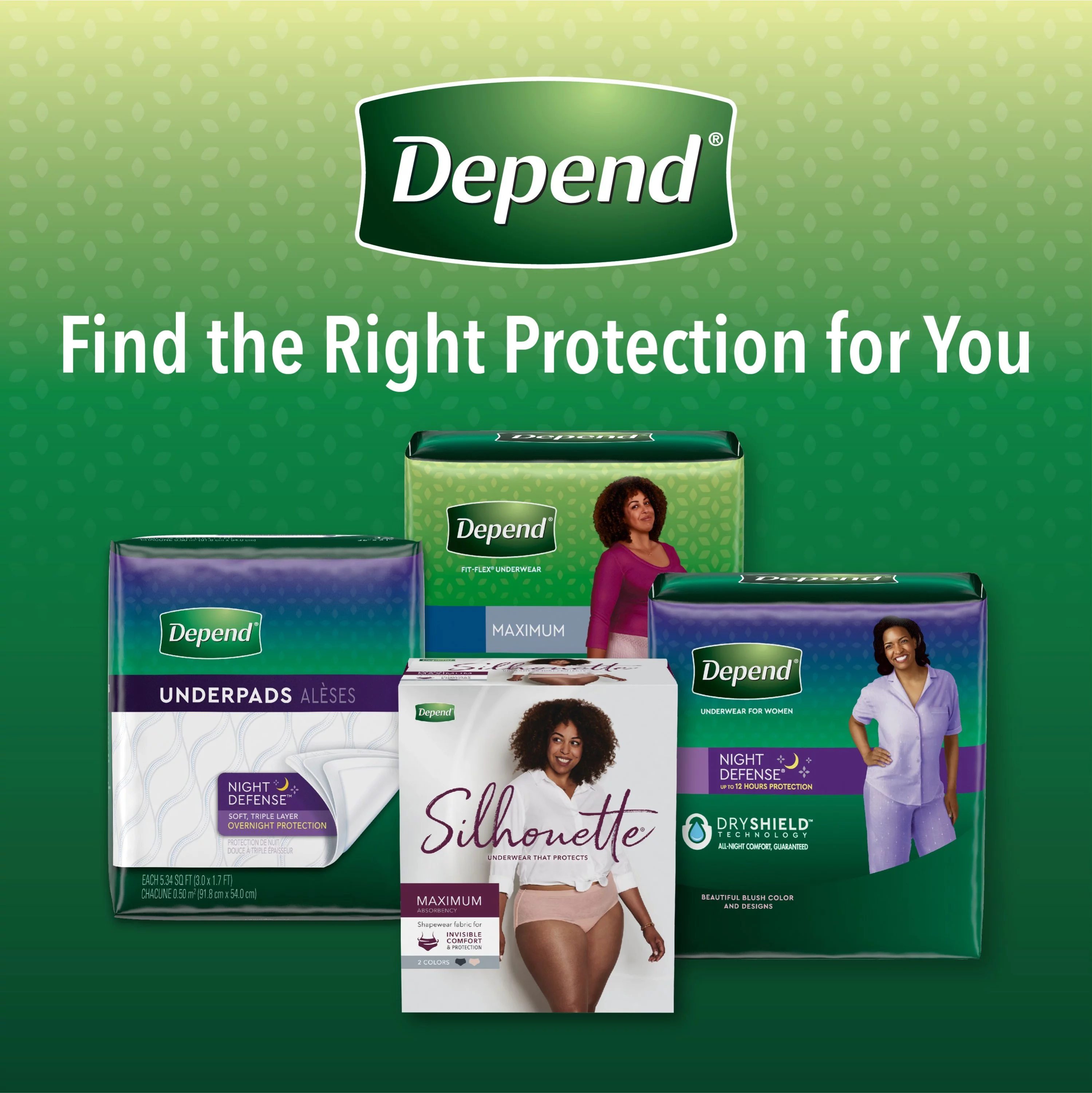 Depend Fit-Flex Women's Maximum Incontinence Underwear, XL, Light Pink, 48 Count