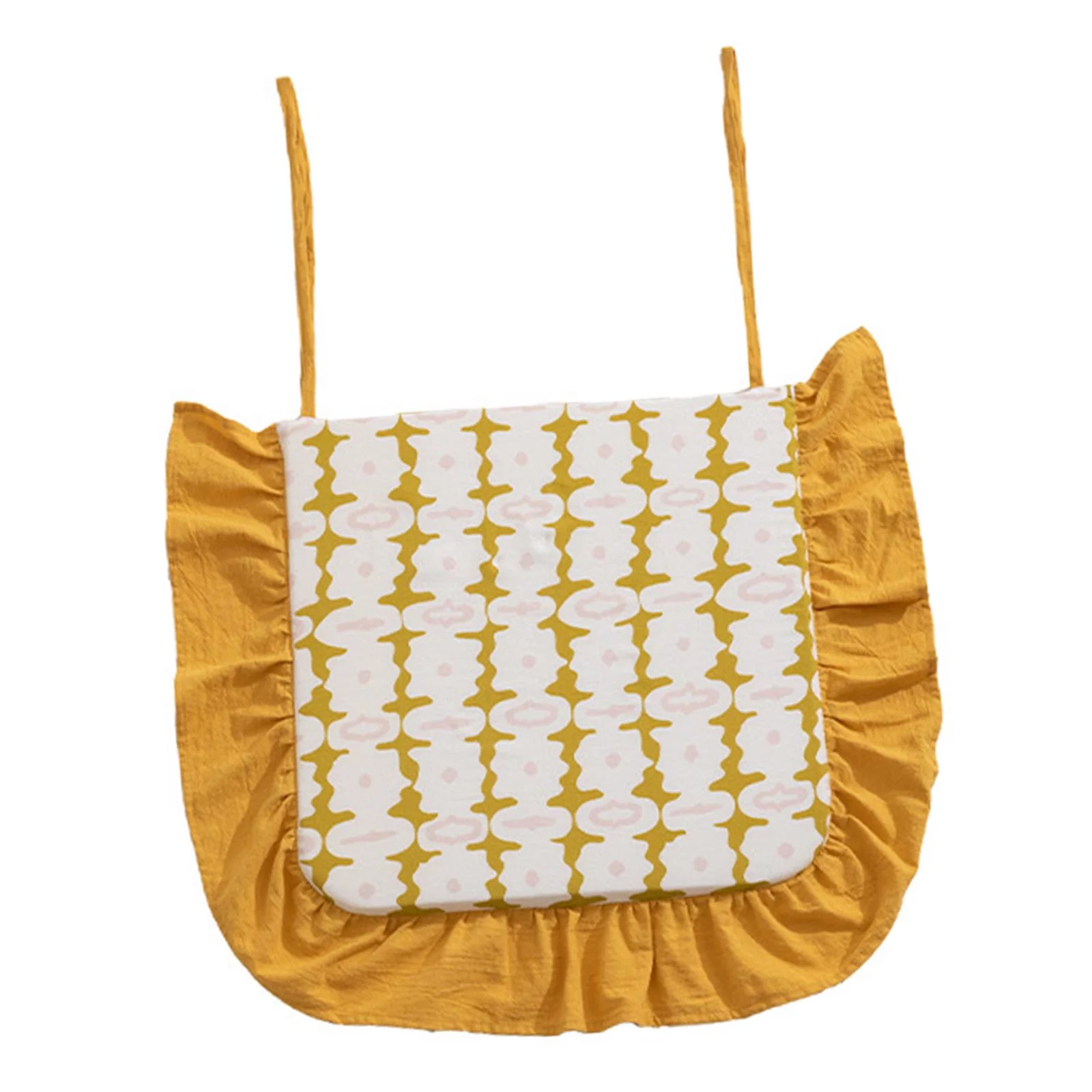 Seat Cushion Outdoor Patio Cushion Home Decor Soft Japanese Comfortable Tatami W/with Tie Floor Seating Cushion Chair Seat Pad for Bedroom Yellow