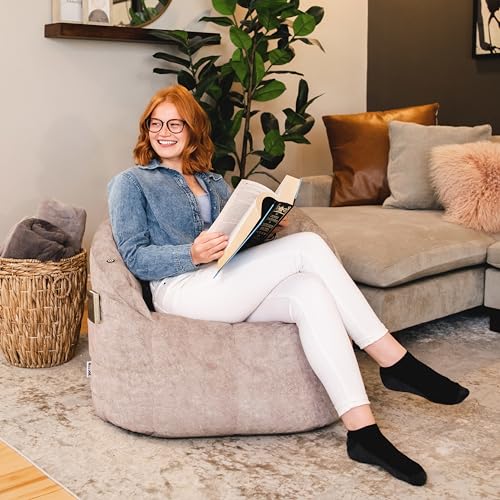 Big Joe Milano Lenox Denim Cobalt Beanbag Chair