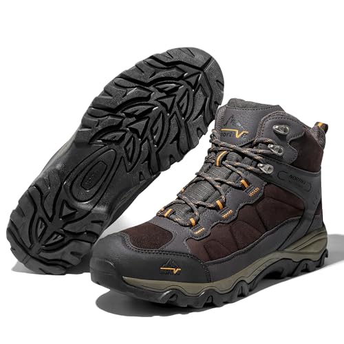 NORTIV 8 Men's Waterproof Hiking Boots Outdoor Mid Trekking Lightweight Mountaineering Shoes Paladin
