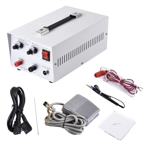 Jewelry Spots Welder for 0.1MM-0.8 MM- 110V Portable Spots Welding Machine Adjustable Welding Power| Jewelry Welder Spots Welder Pulse Argons Arc Jewelry Welder Jewelry Spots Welding Tool