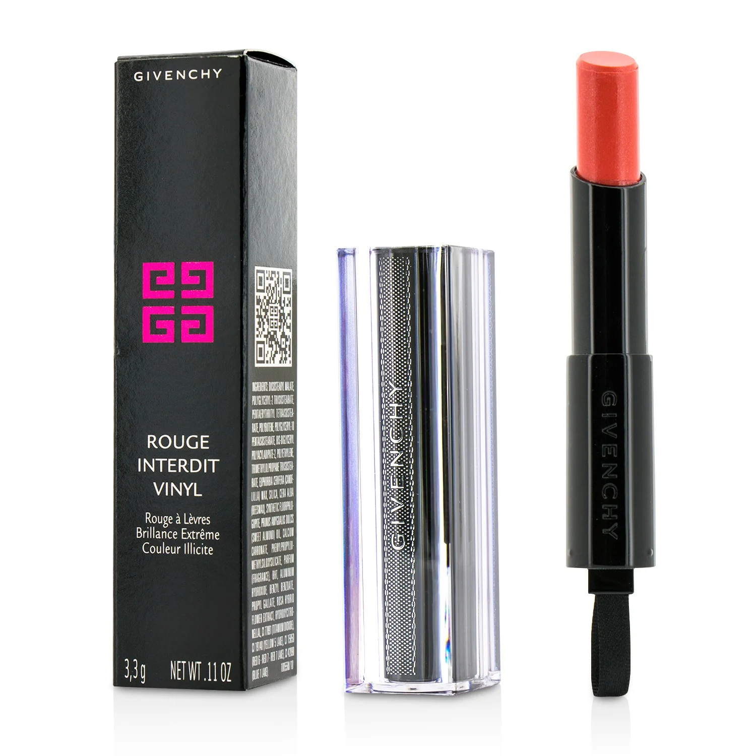 Givenchy Rouge Interdit Vinyl Extreme Shine Lipstick - # 10 Rouge Provocant  3.3g/0.11oz