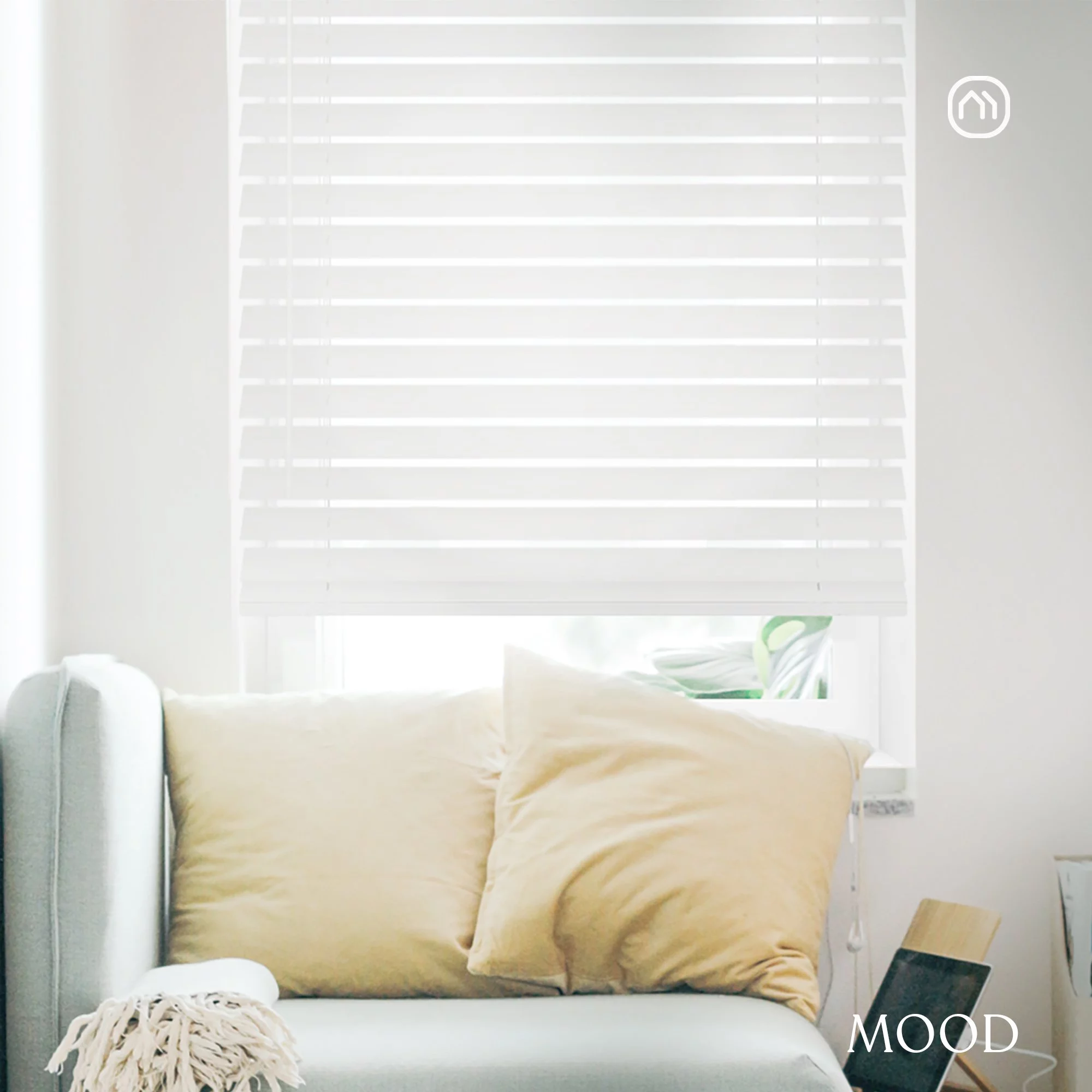 MOOD Faux Wood Blinds | 29 inch blinds for windows | 2