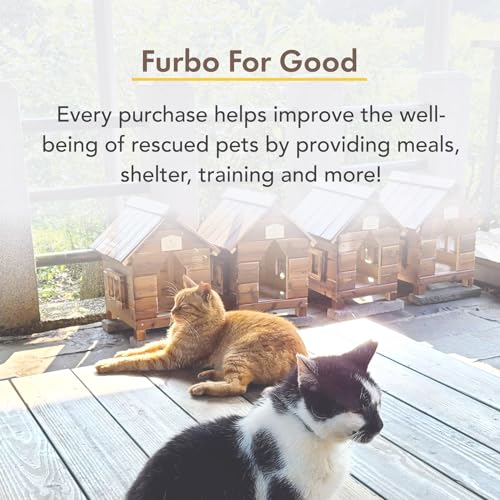 Furbo 360° Cat Camera - Unlock Camera & Smart Features w/Paid Plan: Home Security & Pet Safety Alerts, Rotating Treat Dispenser w/Speaker, Smart Cam w/Phone App (Subscription Required, 3mo Minimum)