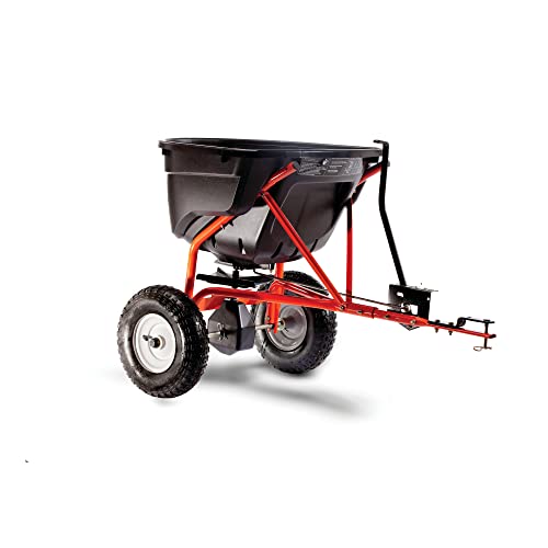 Brinly 10 cu.ft. 650lb Heavy Duty Tow-Behind Poly Utility Cart & Dump Trailer with Magnetic Hitch Pin & Compression Molded Bed