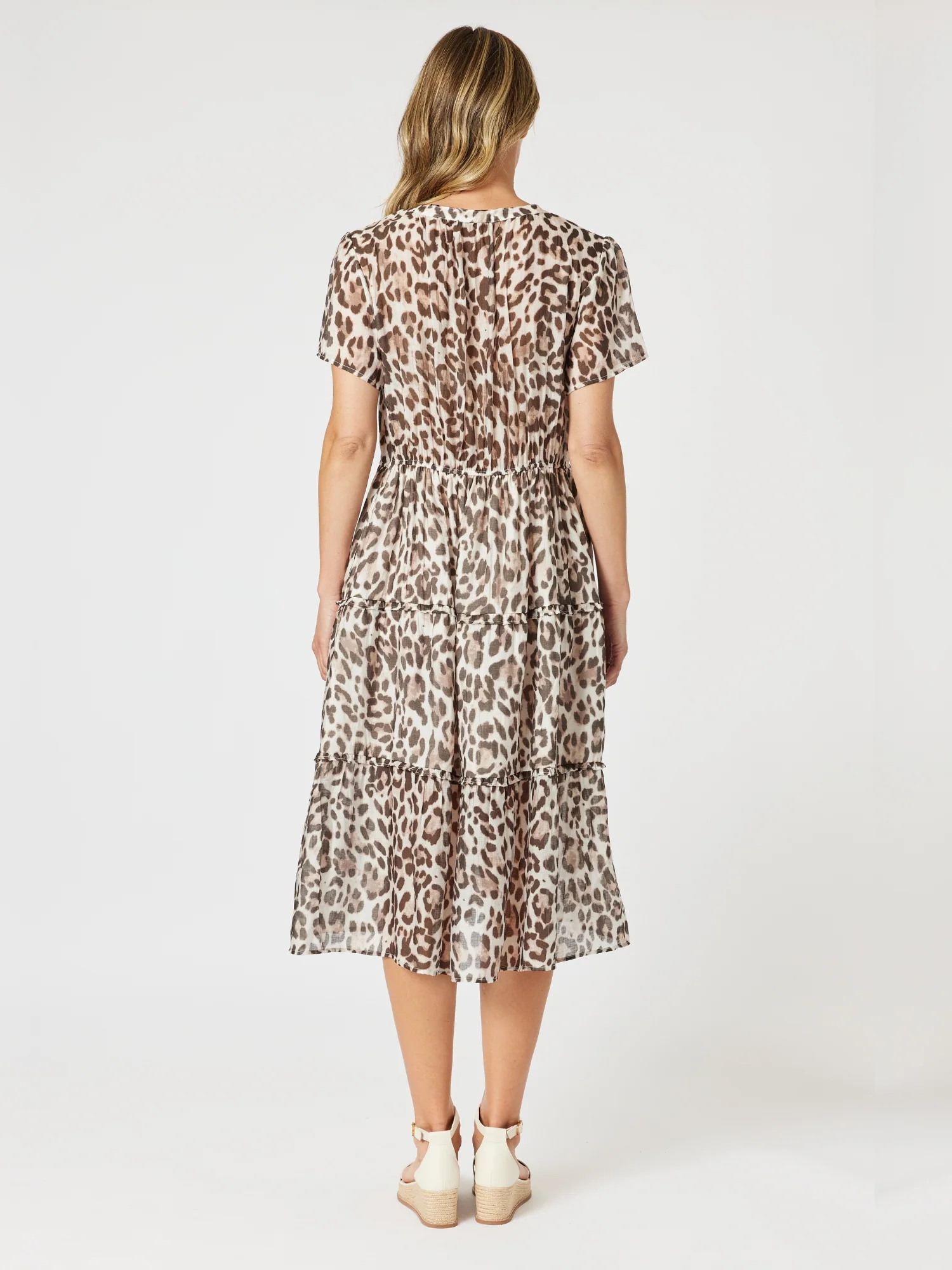 On Safari Printed Dress - Natural Multi