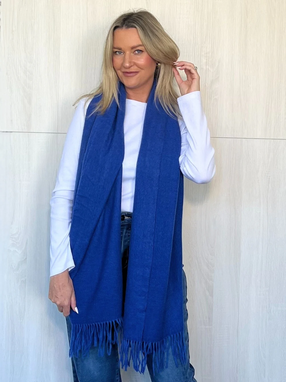 Cosy Scarf - Cobalt