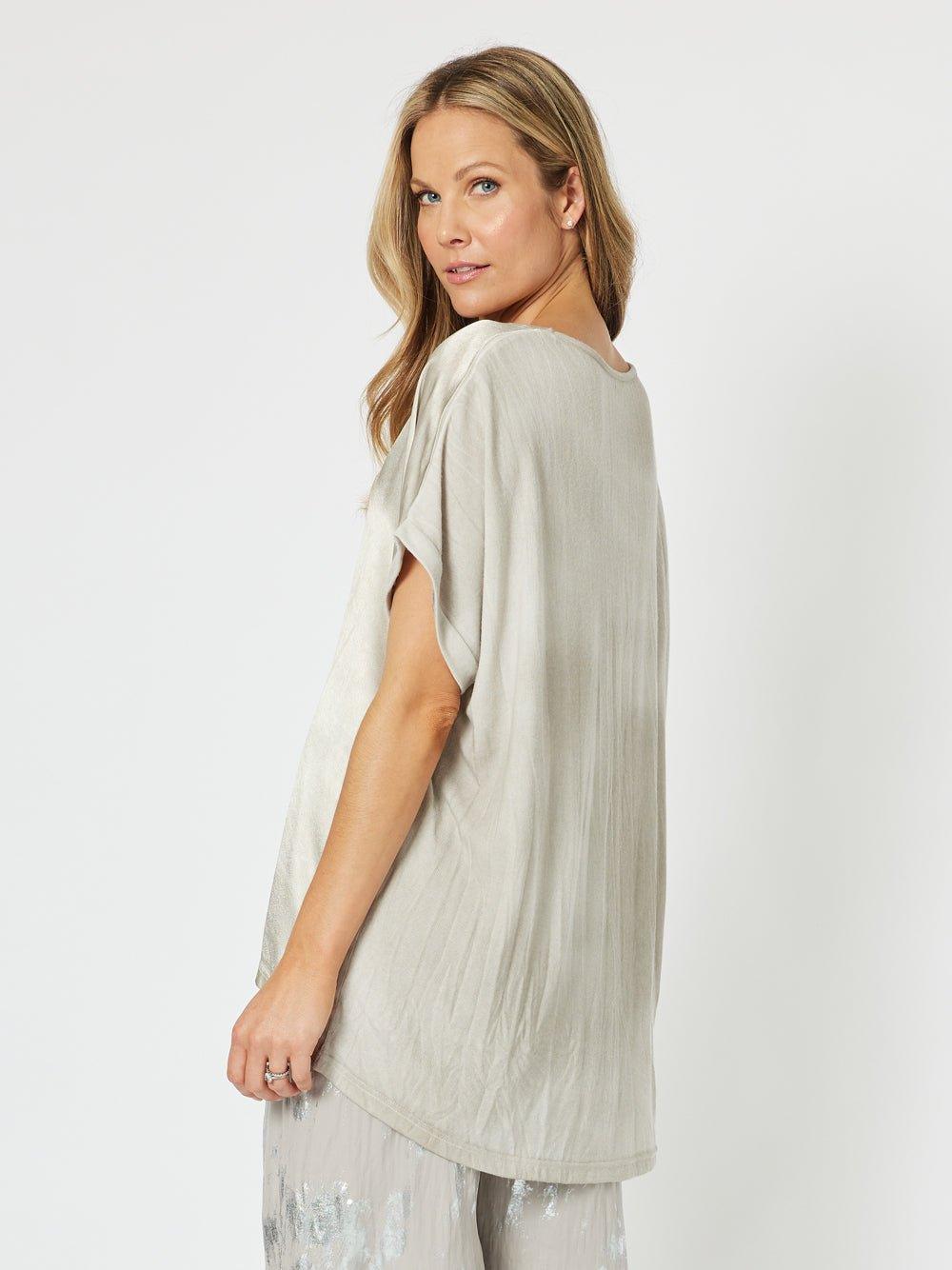 Champagne V-neck T-shirt - Champagne