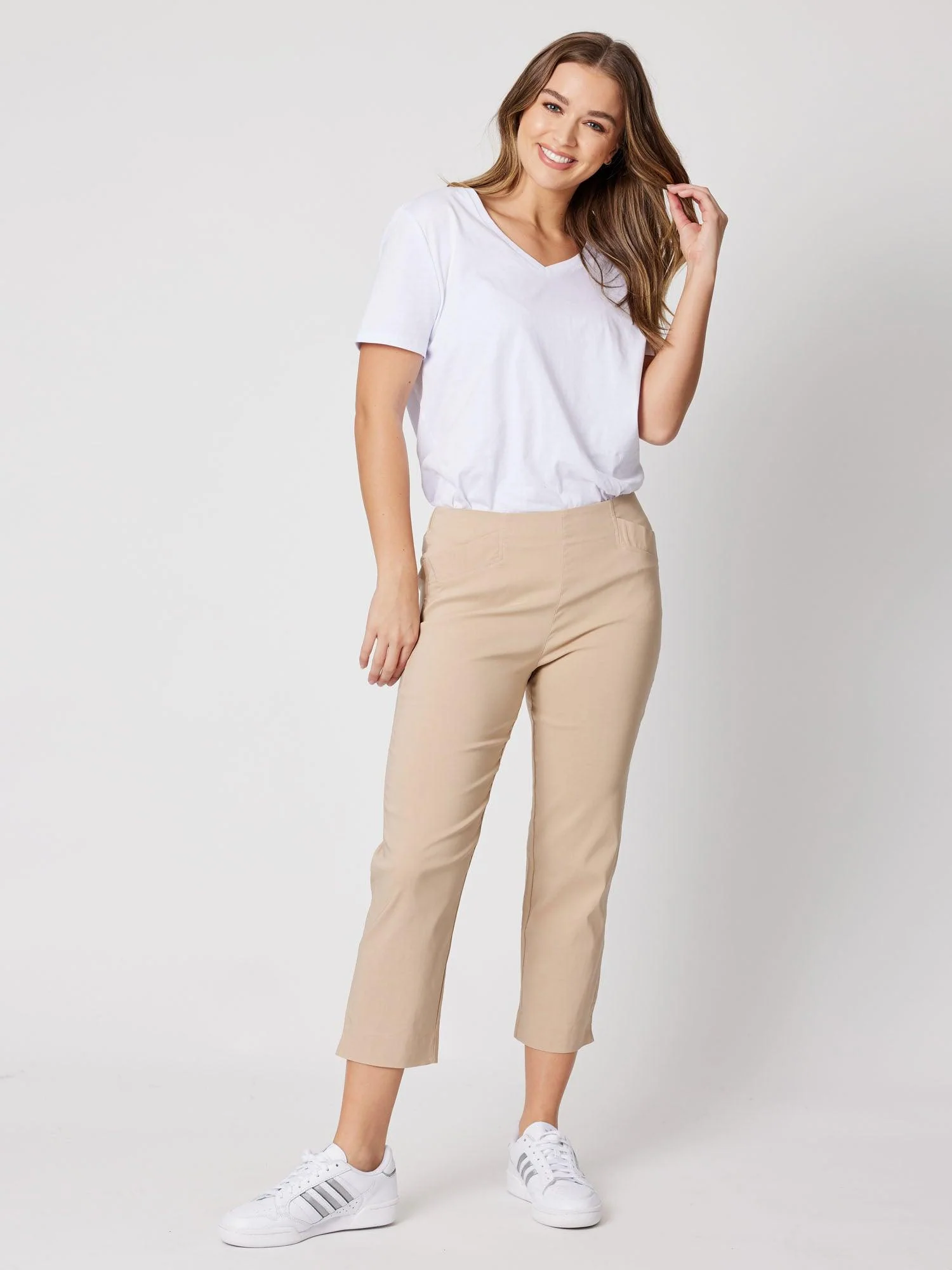 Zara Stretch Pant - Natural