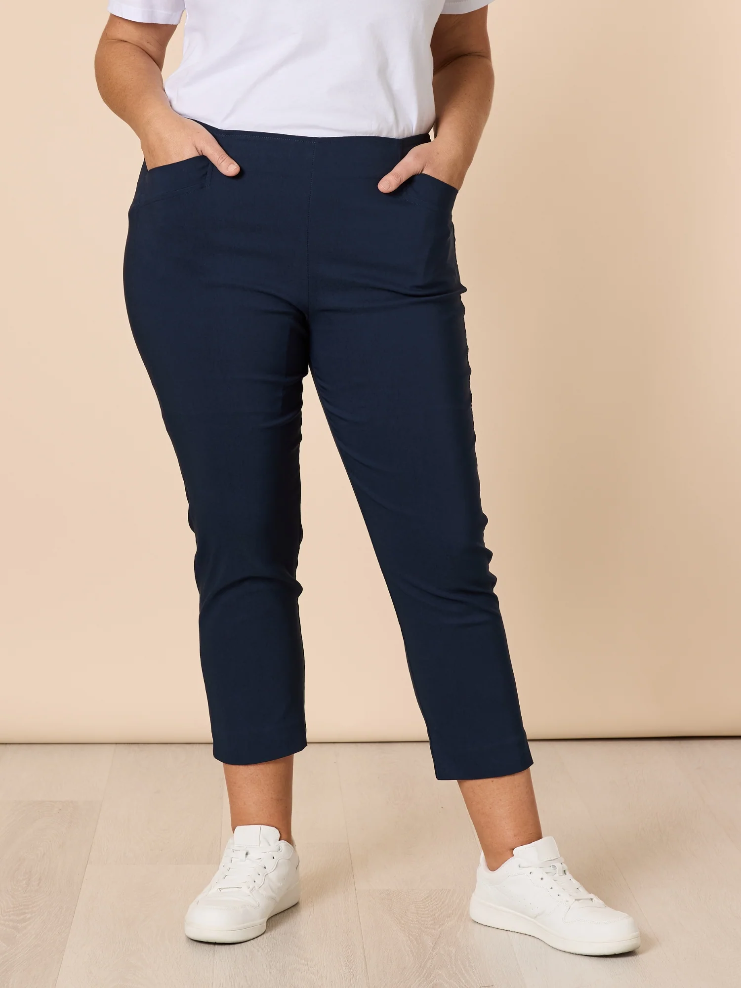 Zara Stretch Pant - Navy