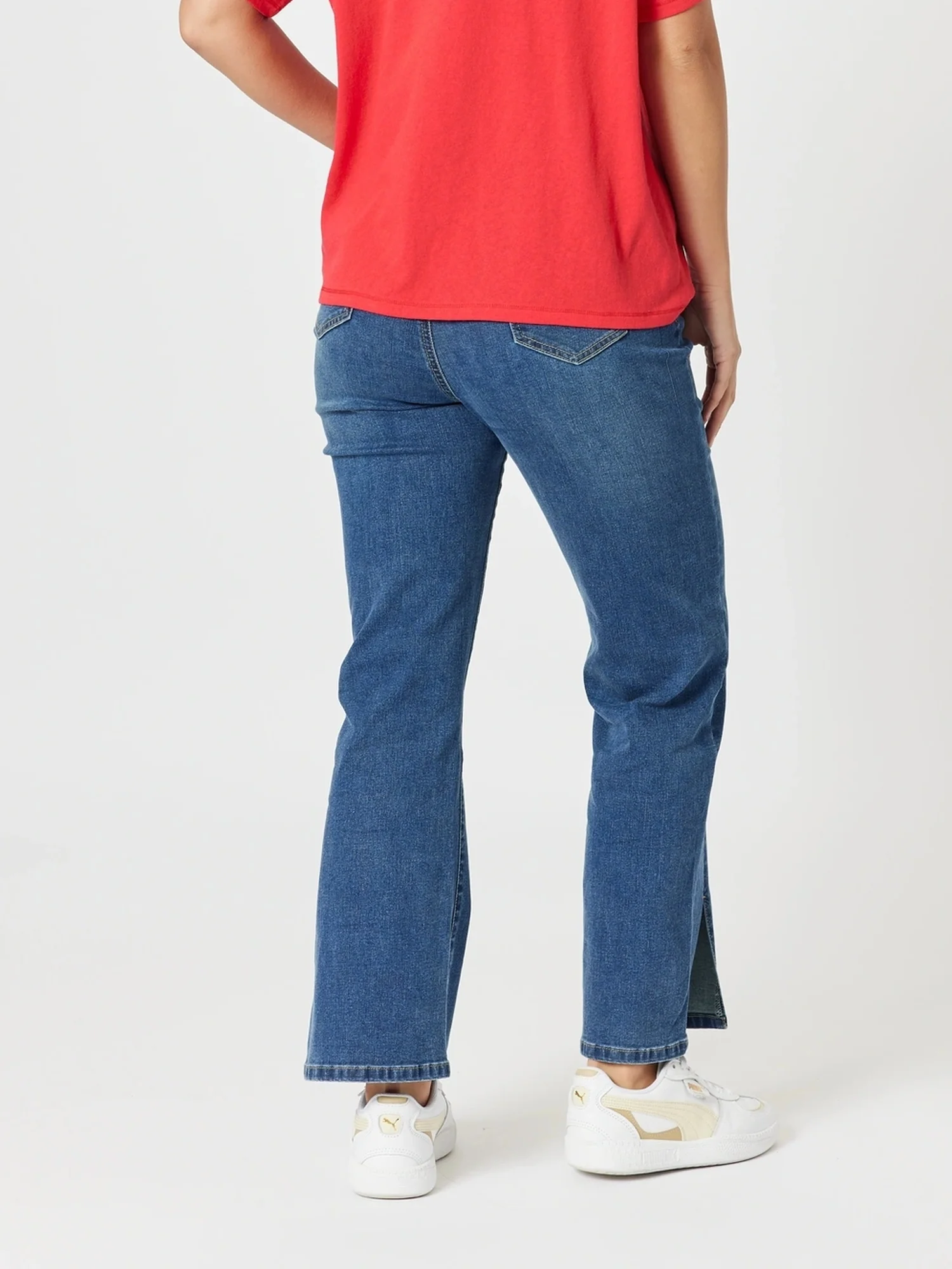 Republic Straight Leg Split Jean - Denim