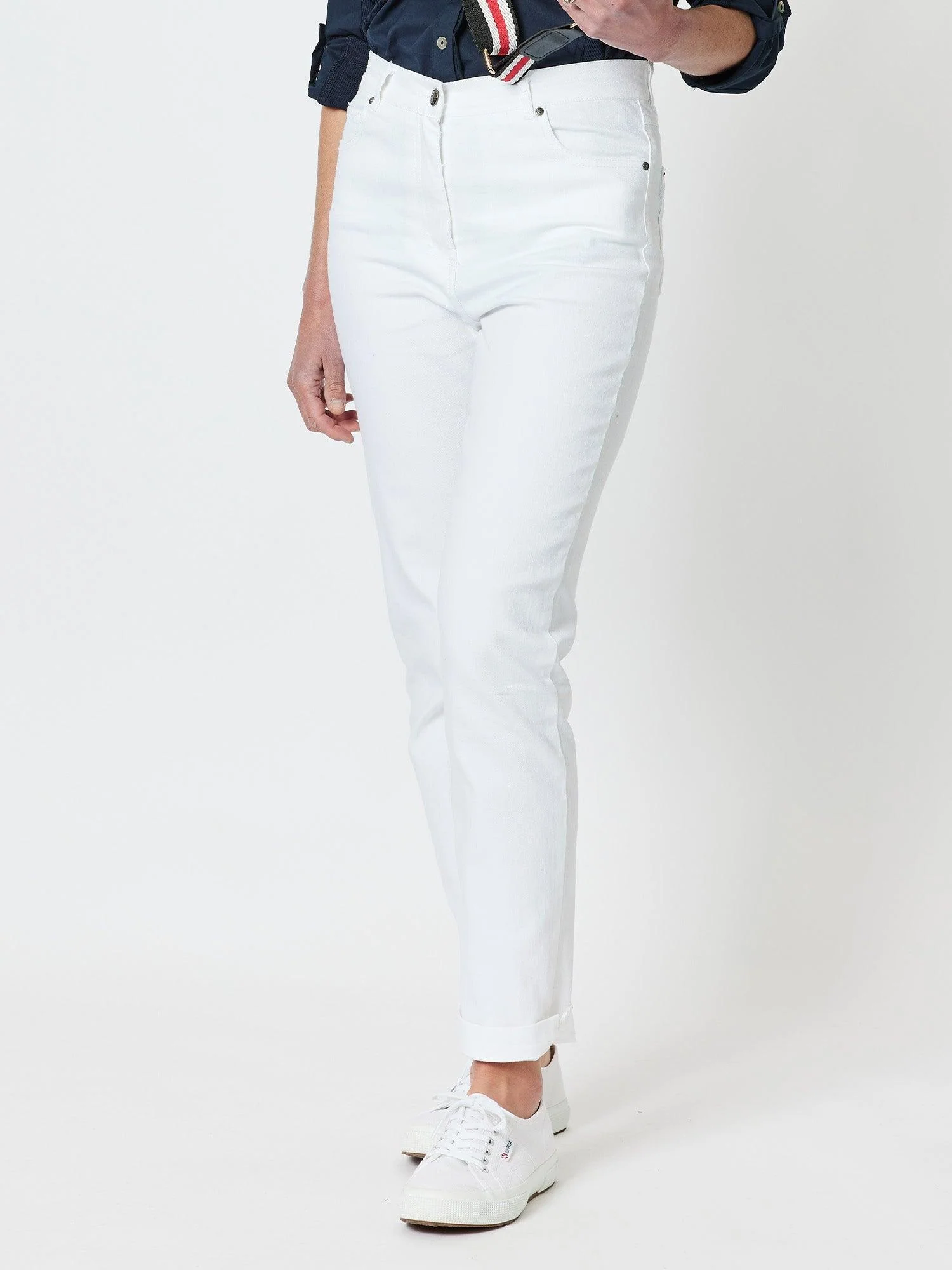Miracle High Rise Jean - White