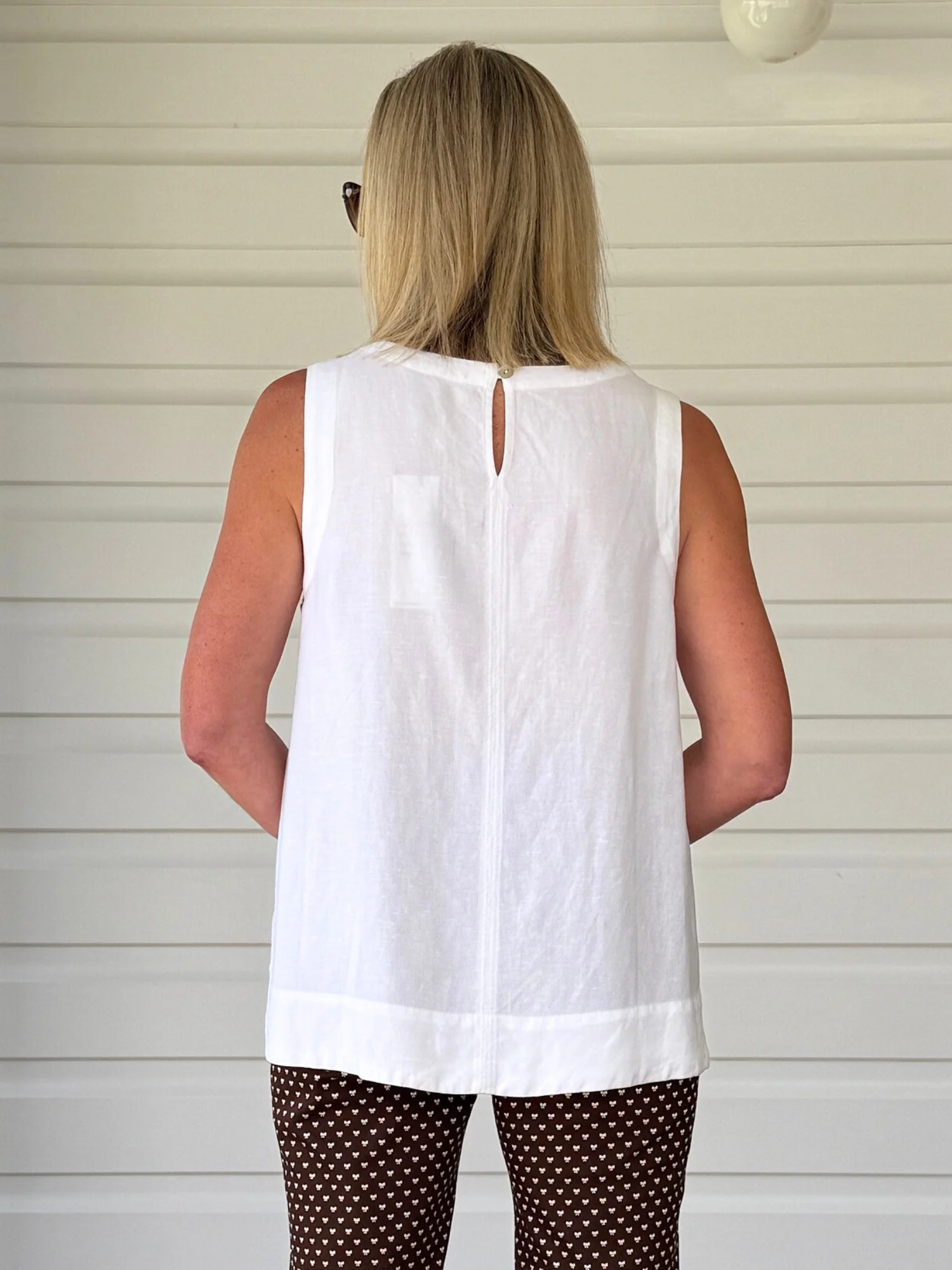 Miley Lino Cami - White