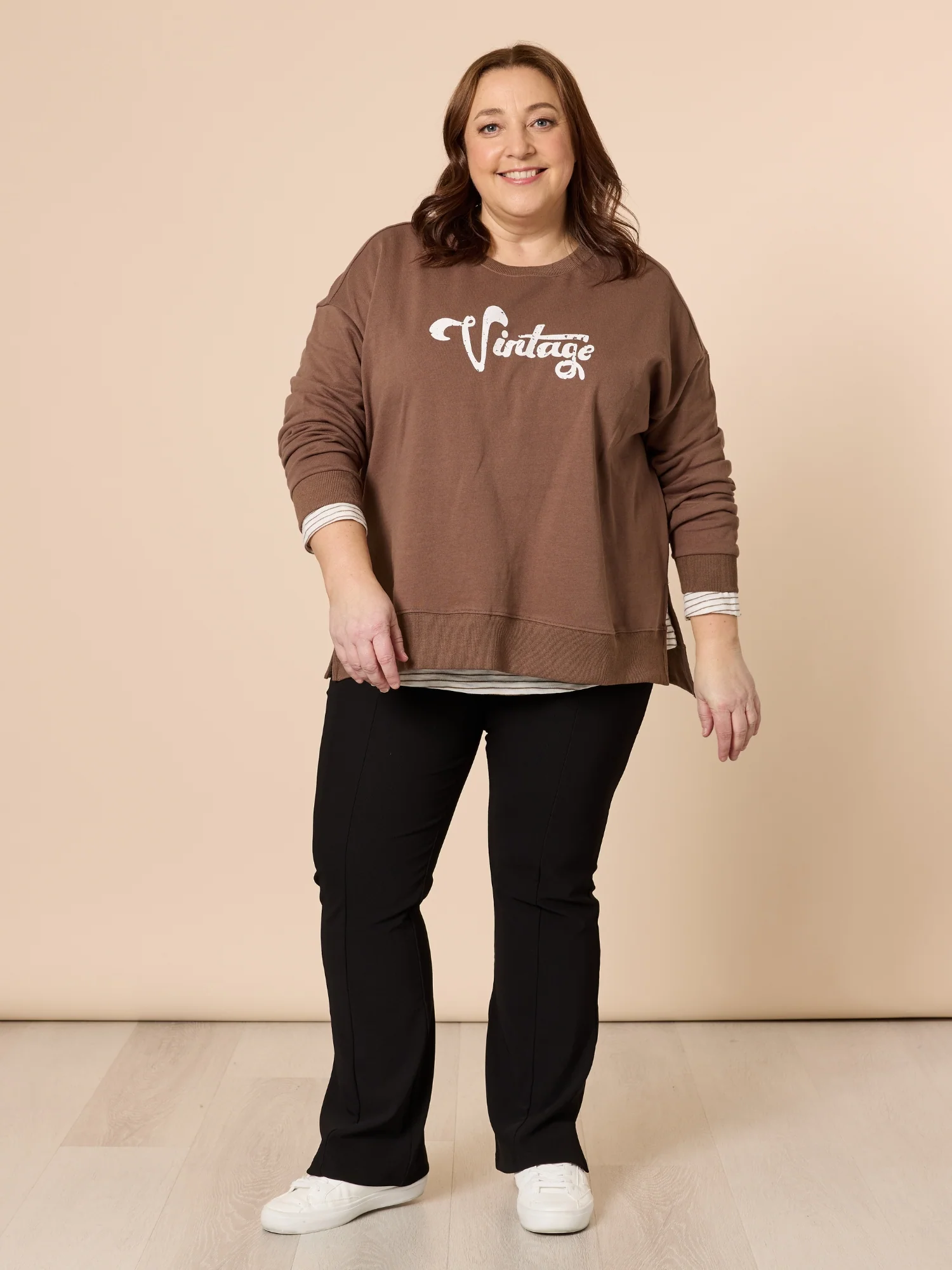 Brandie Rib Pant - Black