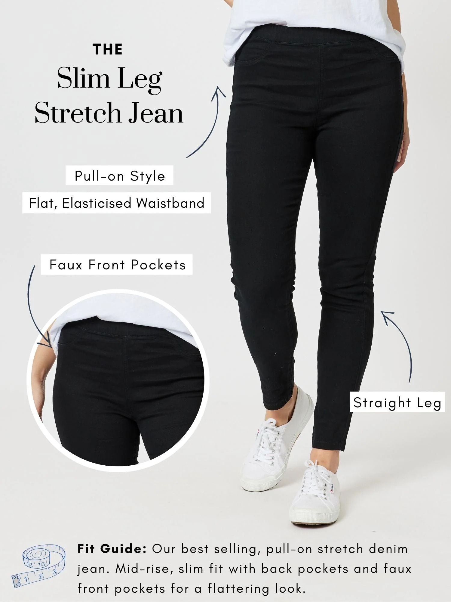 New Yorker Stretch Jean - Black