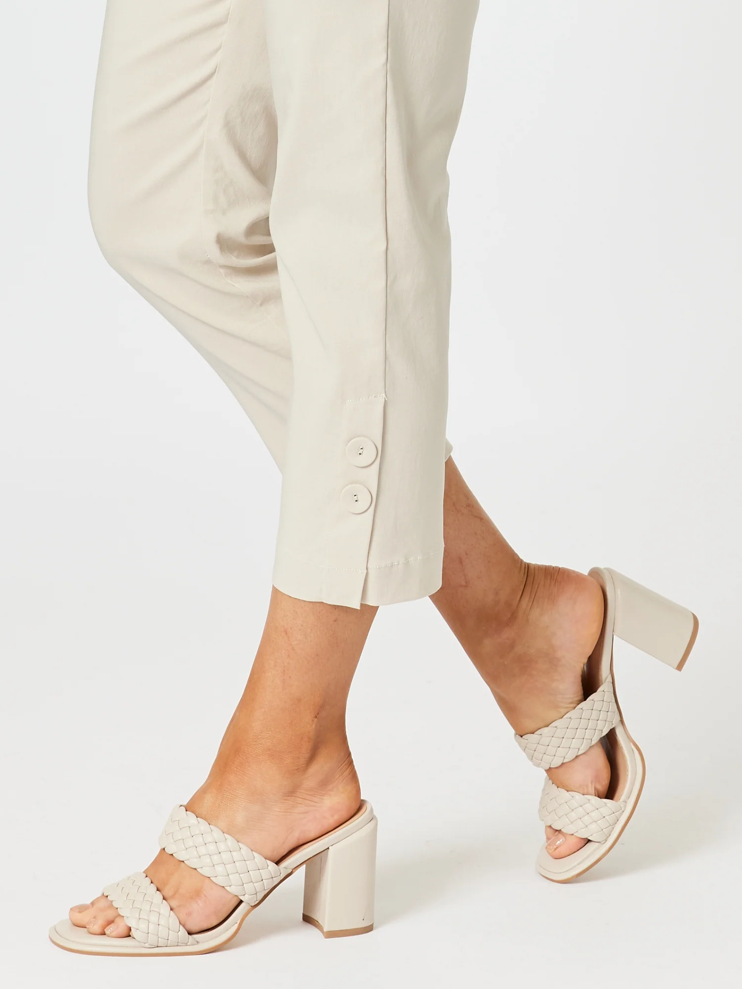 Luzia Twin Button Pant - Natural