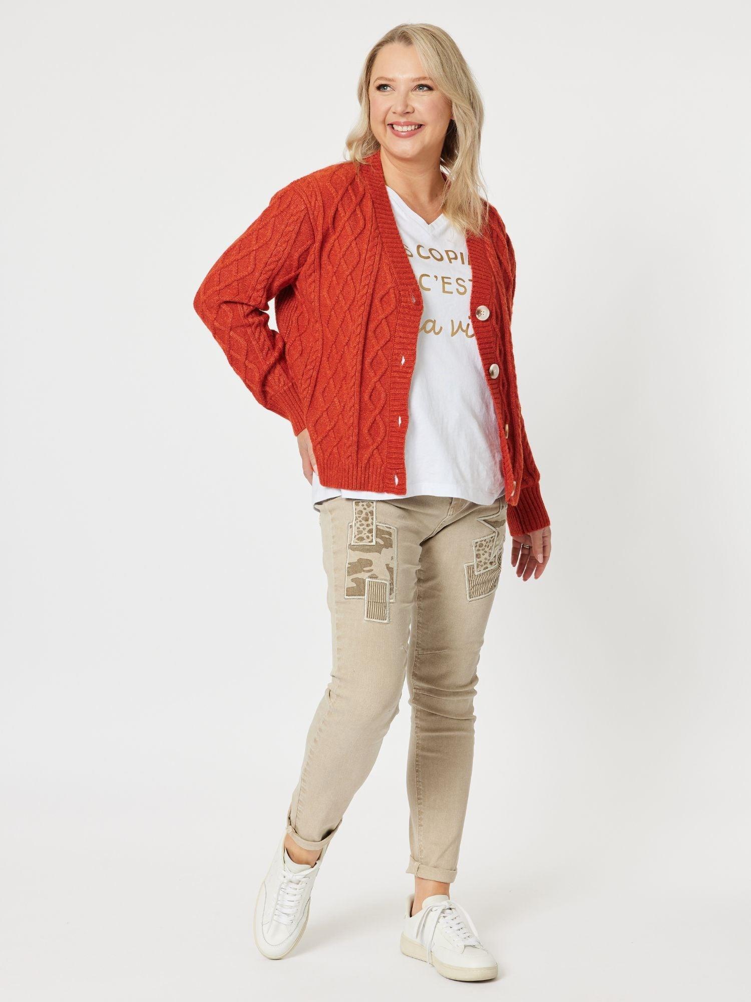 Stella Patch High Rise Slim Leg Jean - Natural