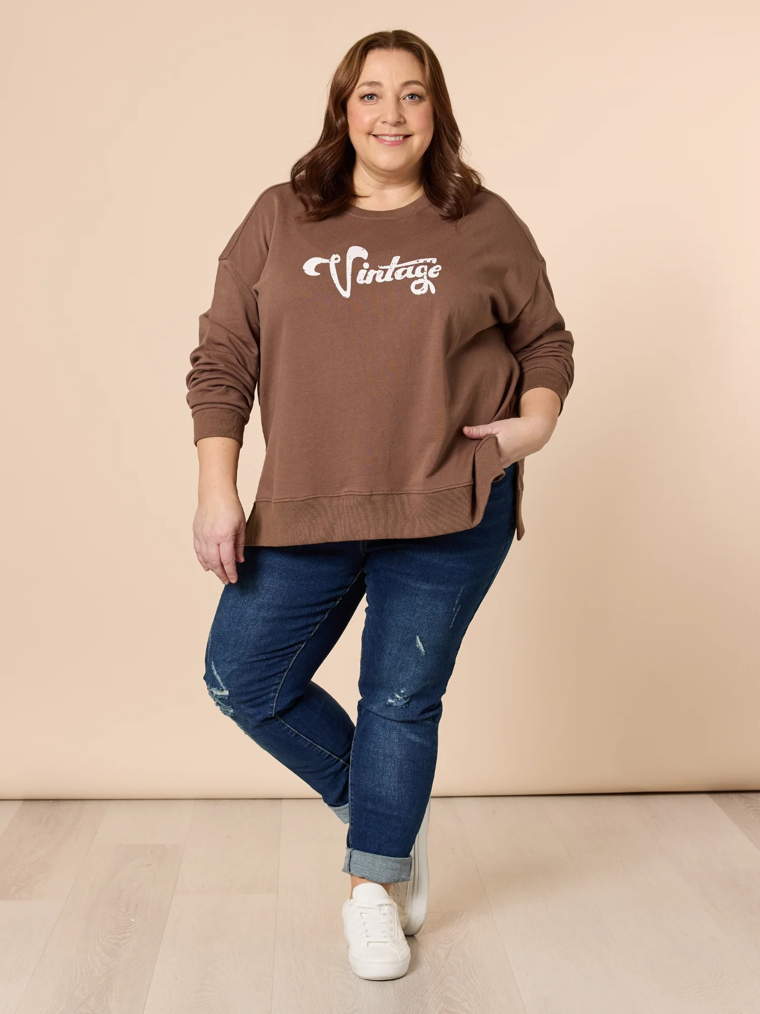 Vintage Sweatshirt - Chocolate